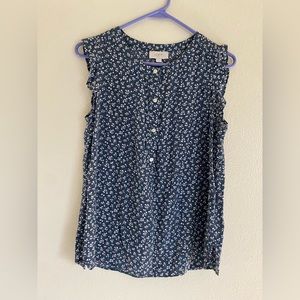LOFT sleeveless blouse